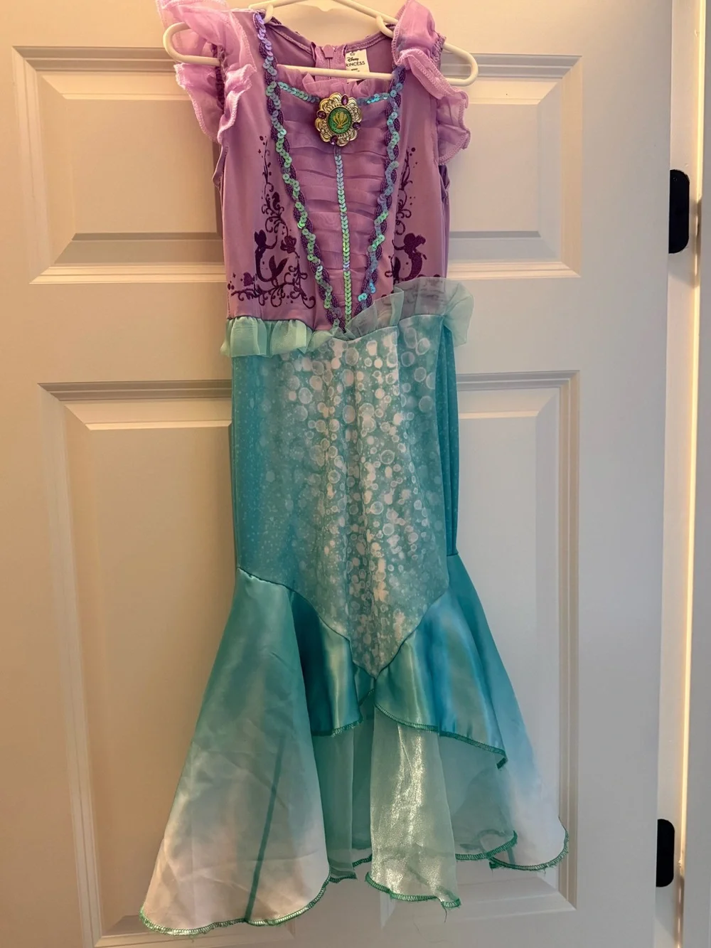 Girls' Mermaid Princess Costume - Purple & Aqua